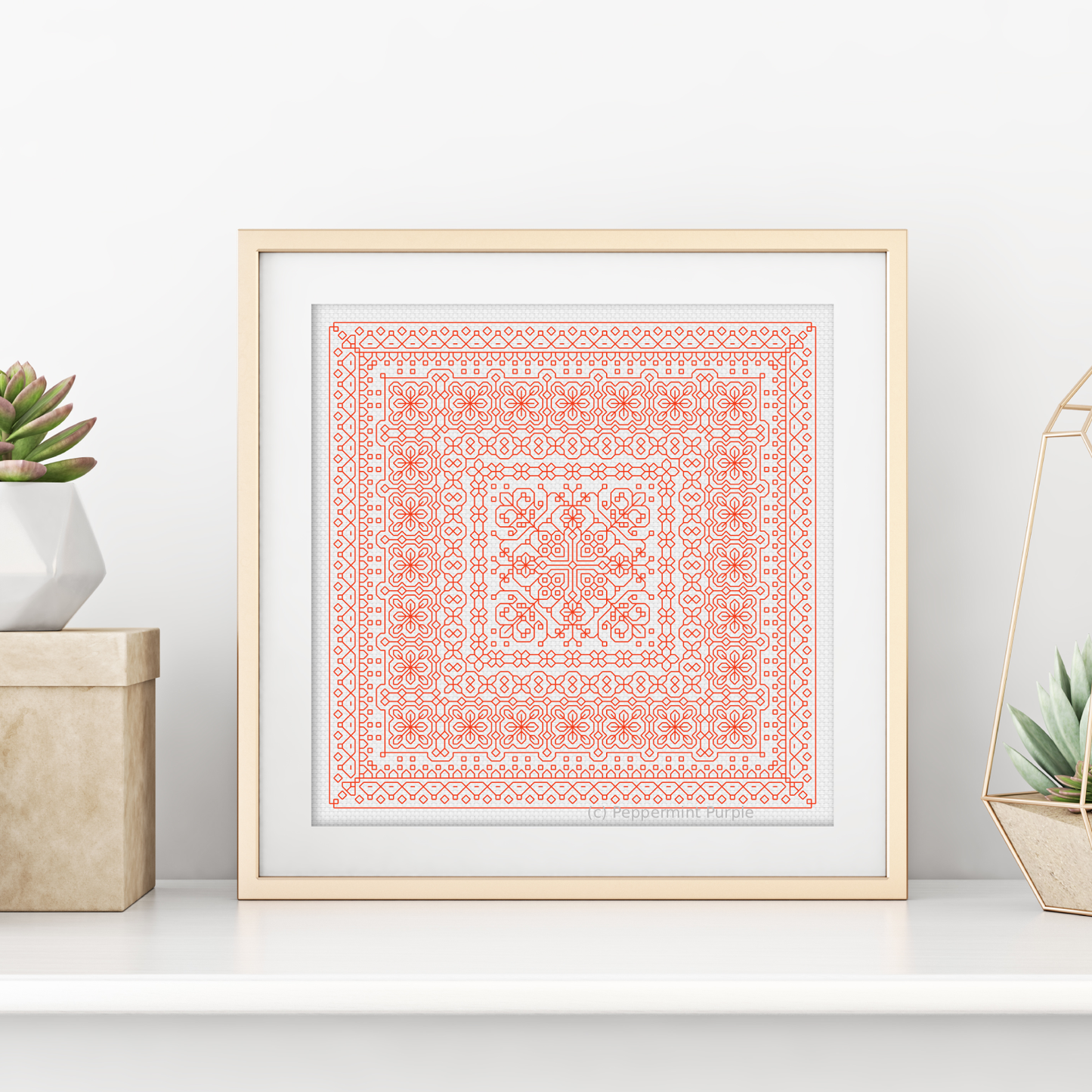 Study In Orange Blackwork Study In Colour by Peppermint Purple