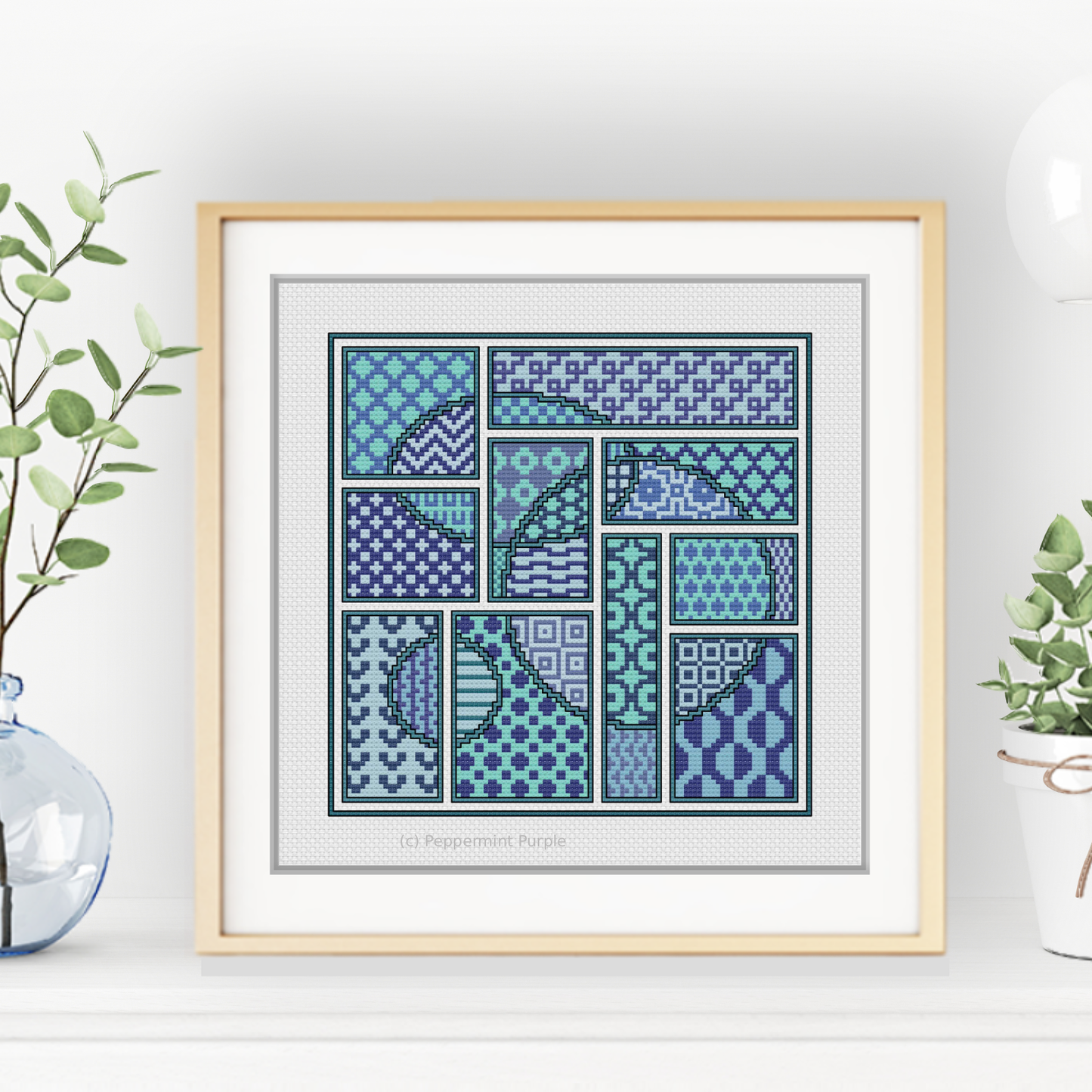 The Sea Edition - CROSS STITCH Version Cross Stitch Pattern by Peppermint Purple