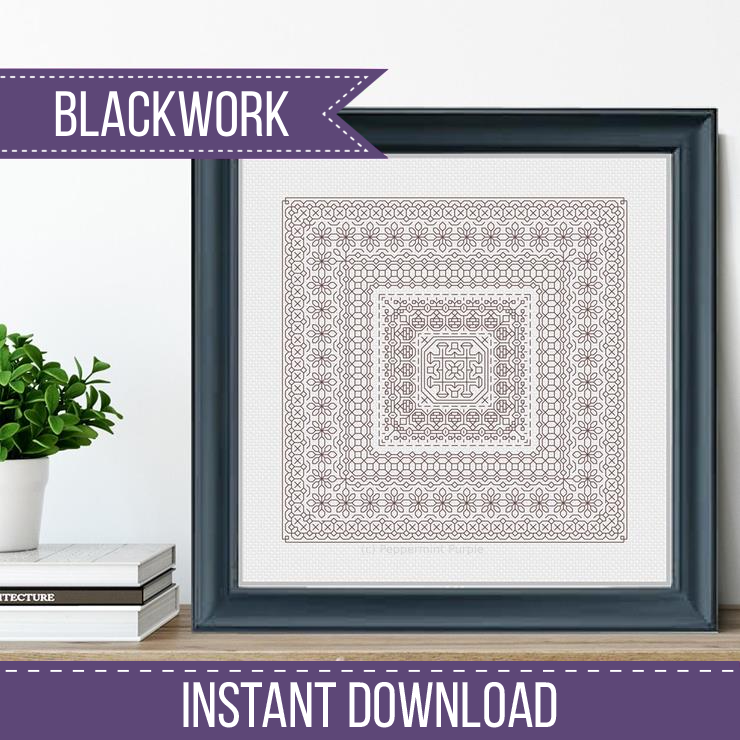 Study In Cocoa Blackwork Study In Colour by Peppermint Purple