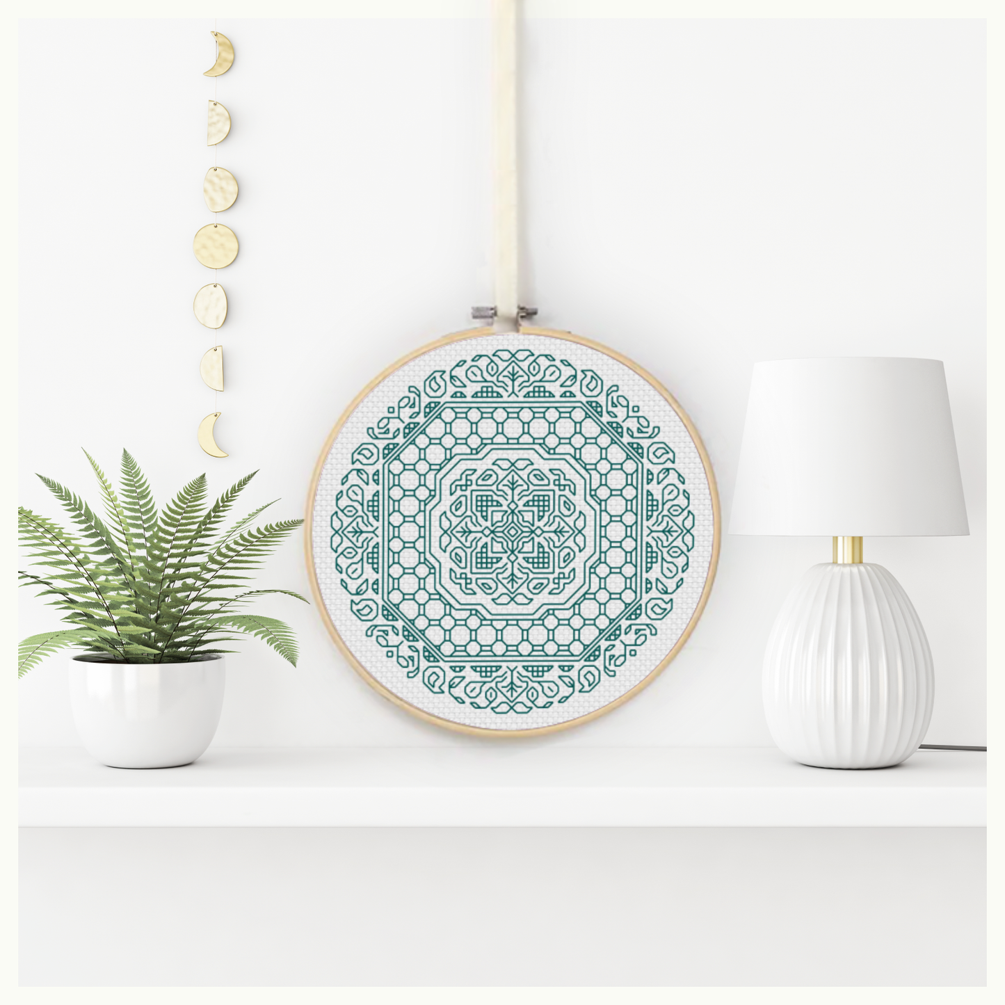 Mandala in Teal