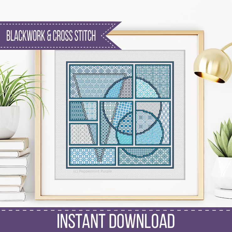 The Winter Edit Blackwork Pattern by Peppermint Purple
