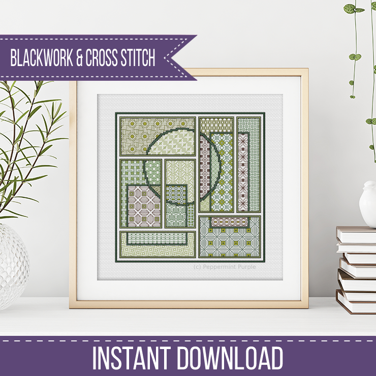 The Forest Edit Blackwork Pattern by Peppermint Purple