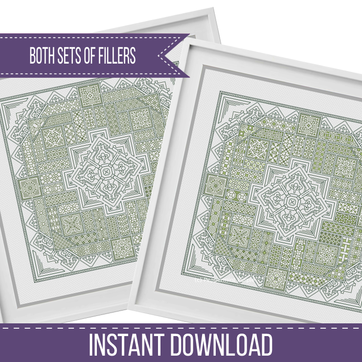 2024 SAL - Geometrica Blackwork Pattern by Peppermint Purple