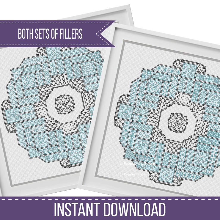 2024 SAL - Insolitum Blackwork Pattern by Peppermint Purple