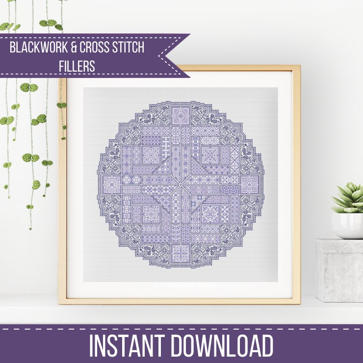 2024 SAL - Doily Blackwork Pattern by Peppermint Purple