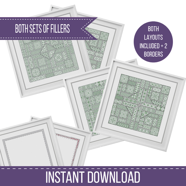 The 2024 SAL Blackwork Pattern by Peppermint Purple