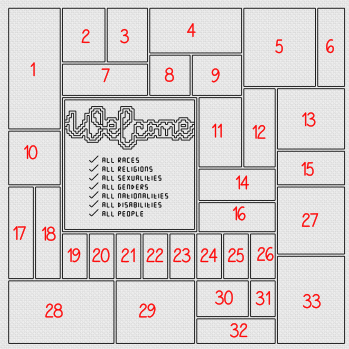 Safe Space Blackwork Pattern by Peppermint Purple