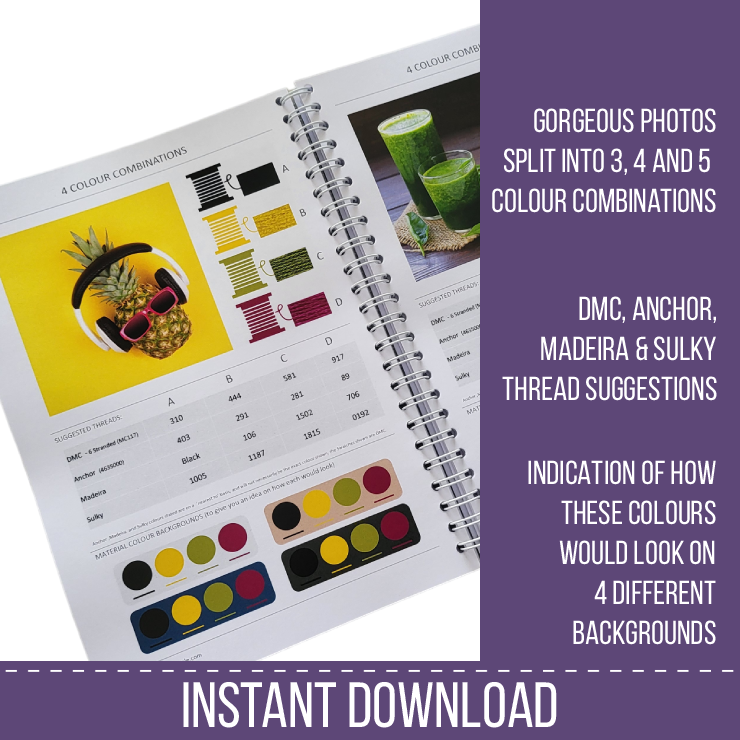 Digital Colour Companion For Stitchers - VOL 2 Colour Companion by Peppermint Purple