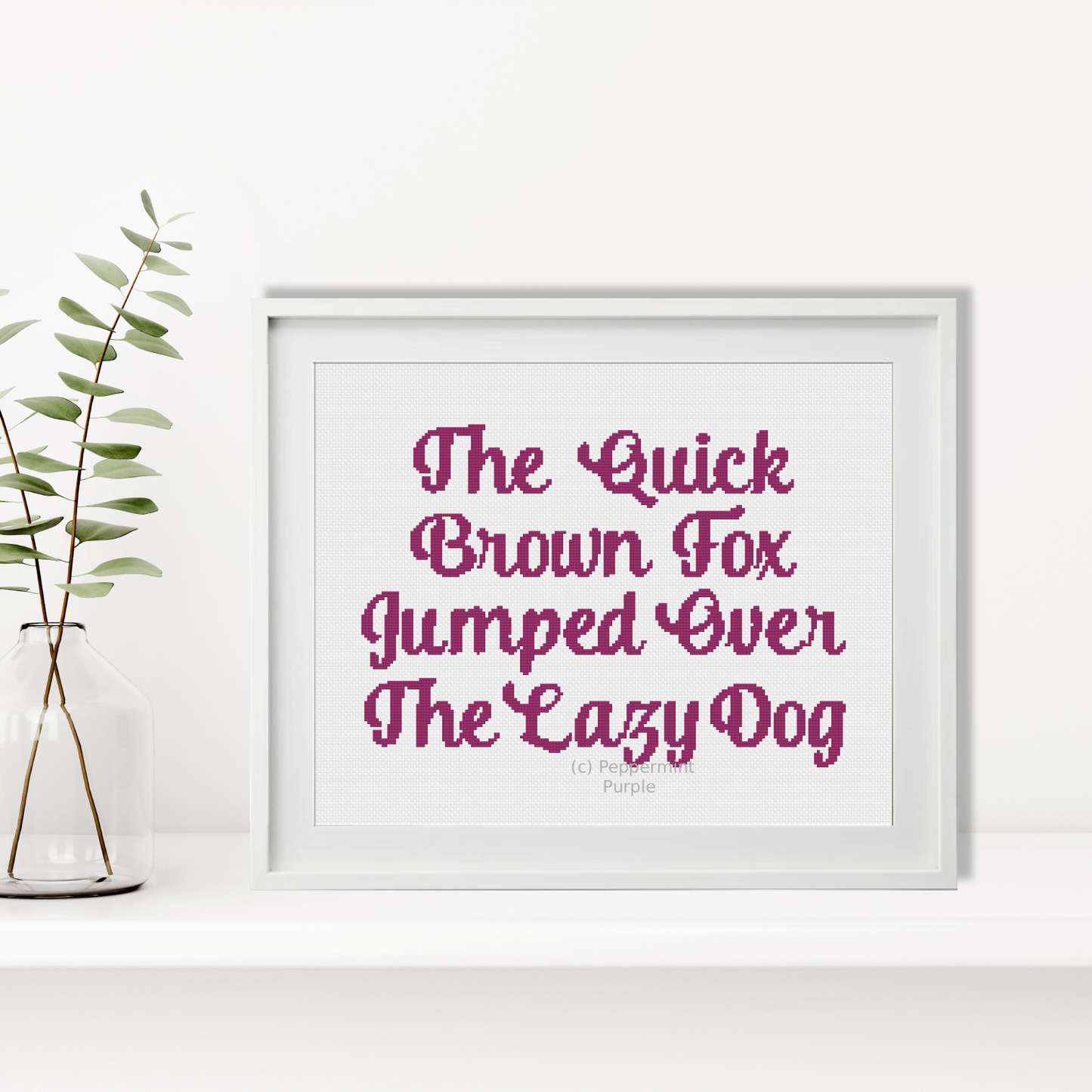 French Style Font Cross Stitch Font by Peppermint Purple