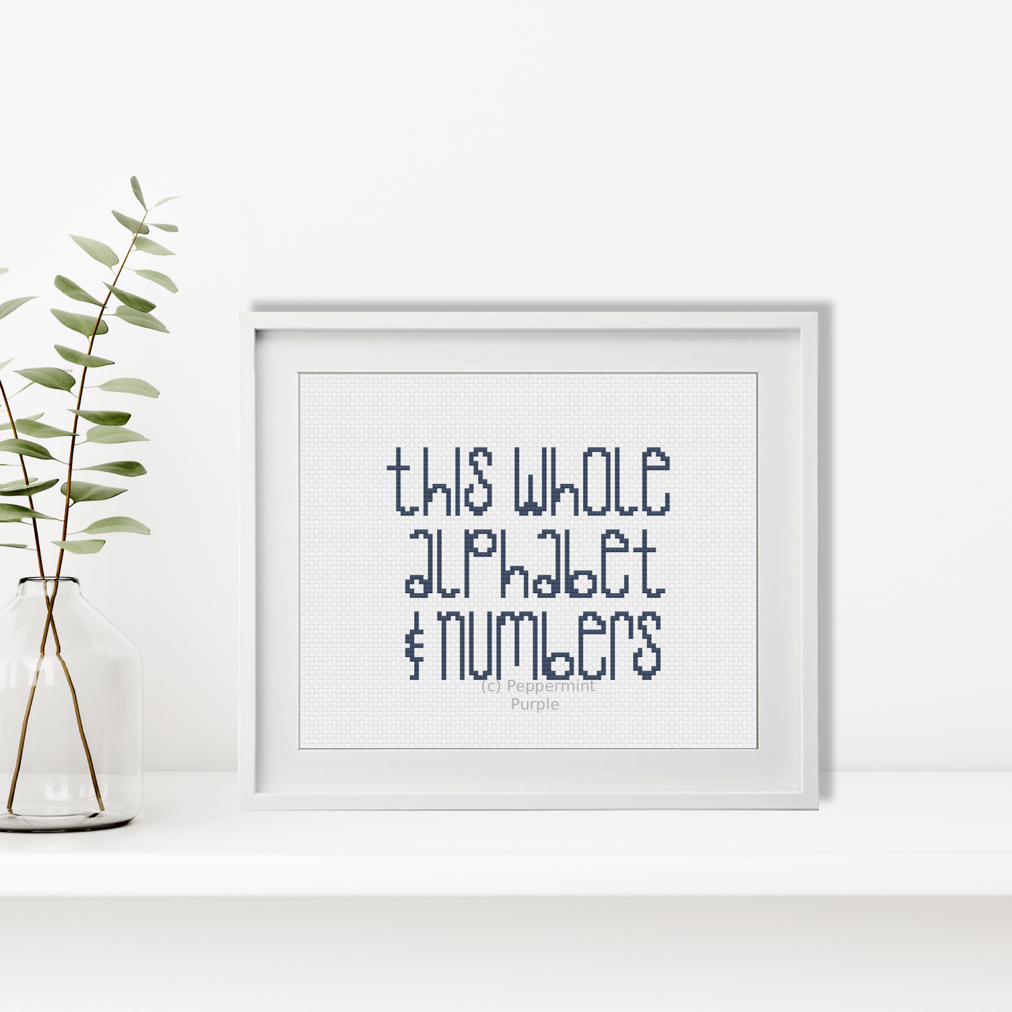 Kids Style Font Cross Stitch Font by Peppermint Purple