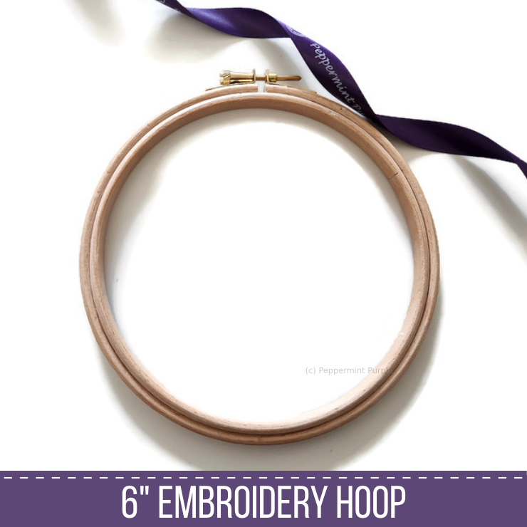 6" Embroidery Hoop Accessories by Peppermint Purple