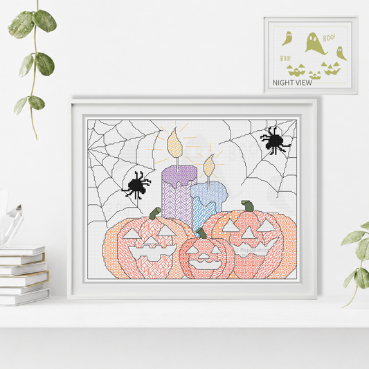 Halloween Blackwork Pattern by Peppermint Purple