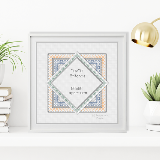 Frame 1 Blackwork Pattern by Peppermint Purple