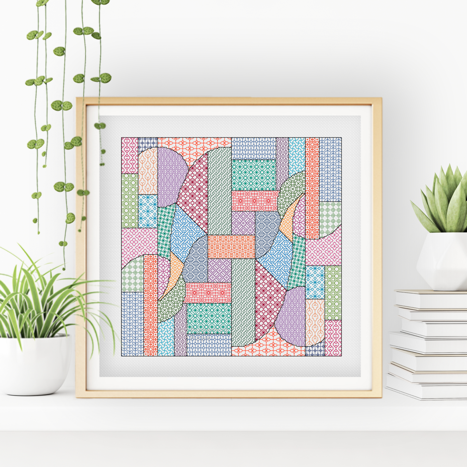 Blackwork Challenge Blackwork Pattern by Peppermint Purple