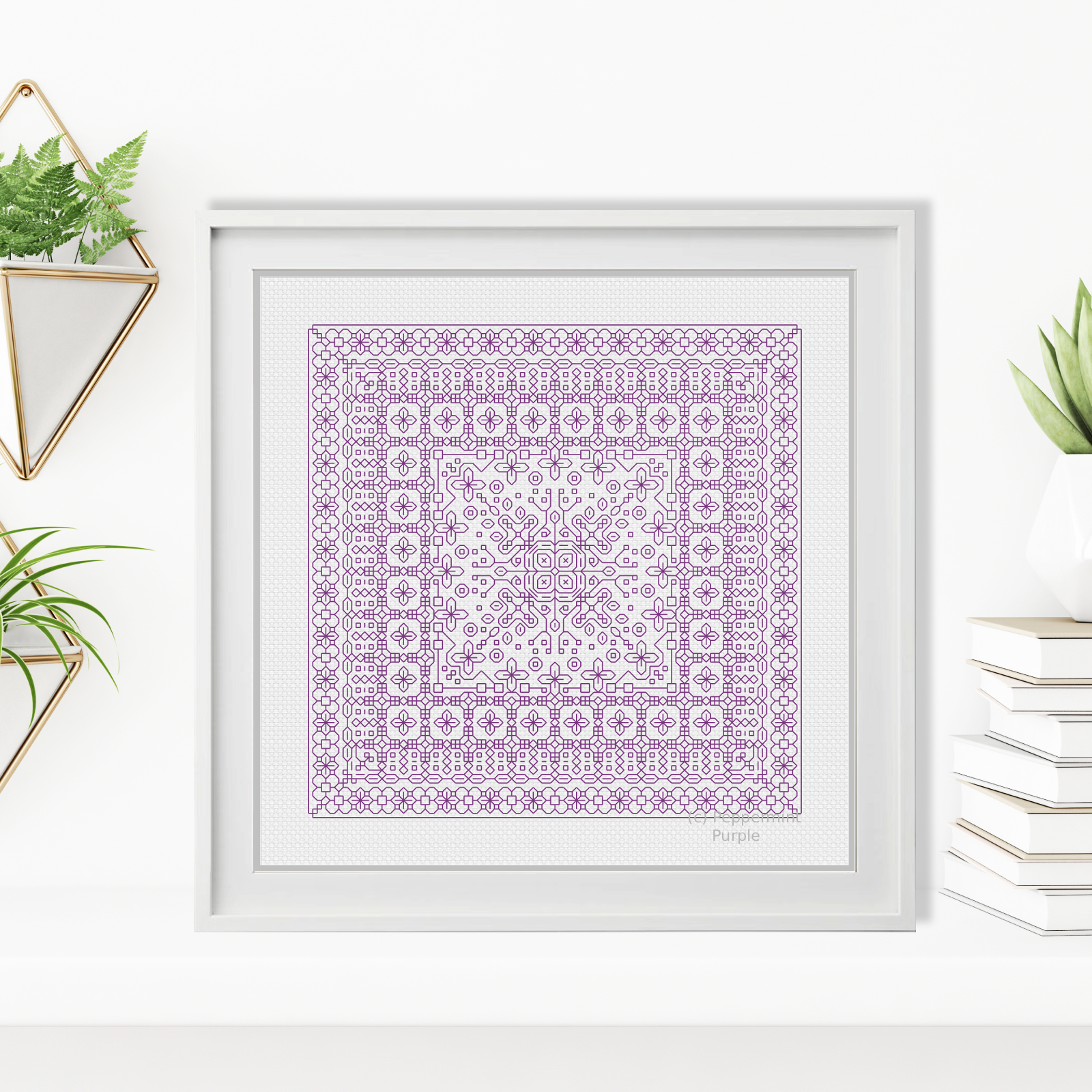 Study In Violet Blackwork Study In Colour by Peppermint Purple