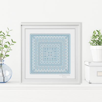 Study In Blue Blackwork Study In Colour by Peppermint Purple