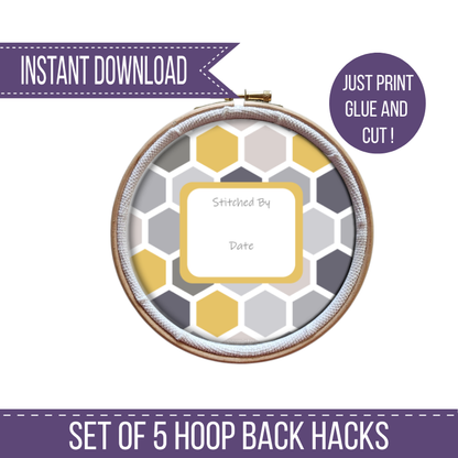 The Hoop Back Hack - Geometric Version by Peppermint Purple