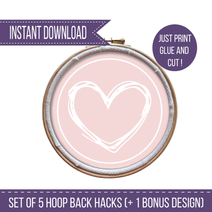 The Hoop Back Hack - Hearts Version by Peppermint Purple