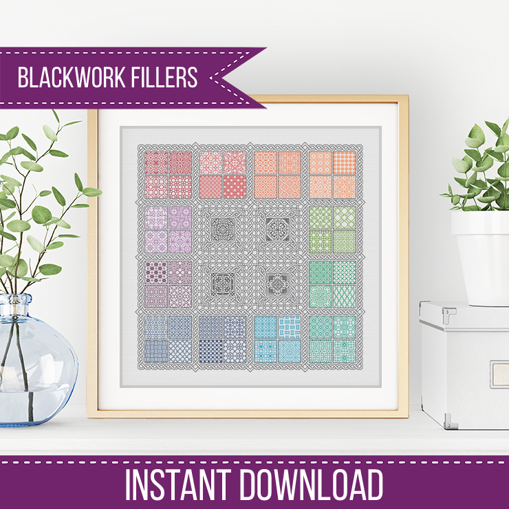 2023 Interwoven Layout - Blackwork Patterns & Cross Stitch by Peppermint Purple