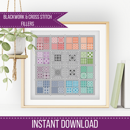 2023 Interwoven Layout - Blackwork Patterns & Cross Stitch by Peppermint Purple