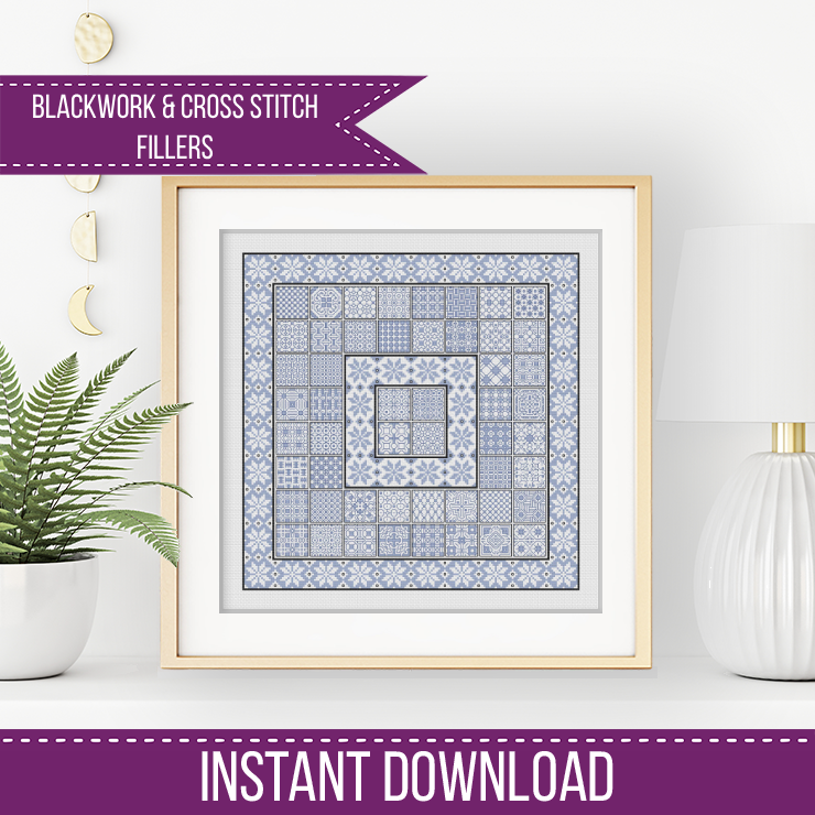 2023 Nivis Layout - Blackwork Patterns & Cross Stitch by Peppermint Purple