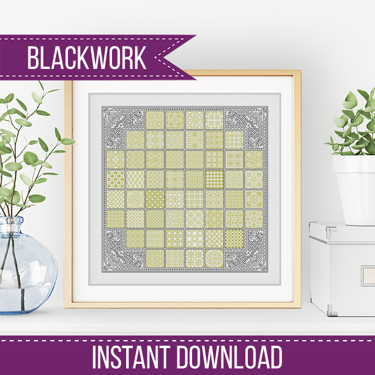 2023 Nodis Layout - Blackwork Patterns & Cross Stitch by Peppermint Purple