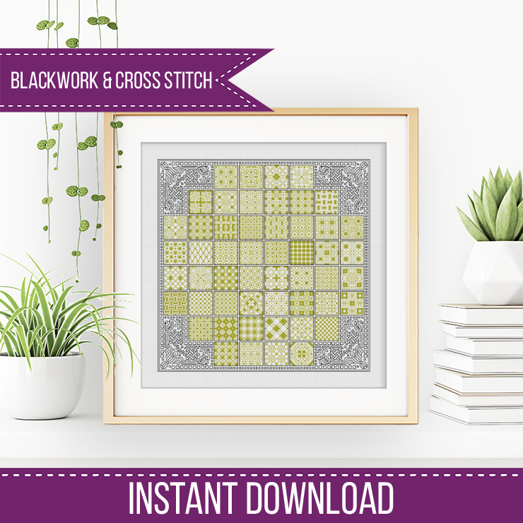 2023 Nodis Layout - Blackwork Patterns & Cross Stitch by Peppermint Purple