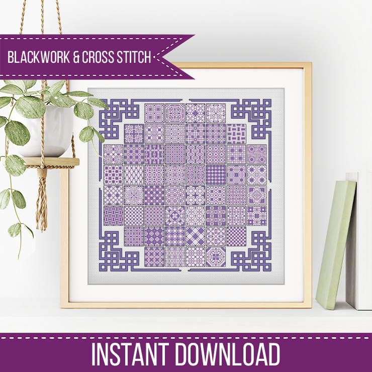 2023 Solida Layout - Blackwork Patterns & Cross Stitch by Peppermint Purple