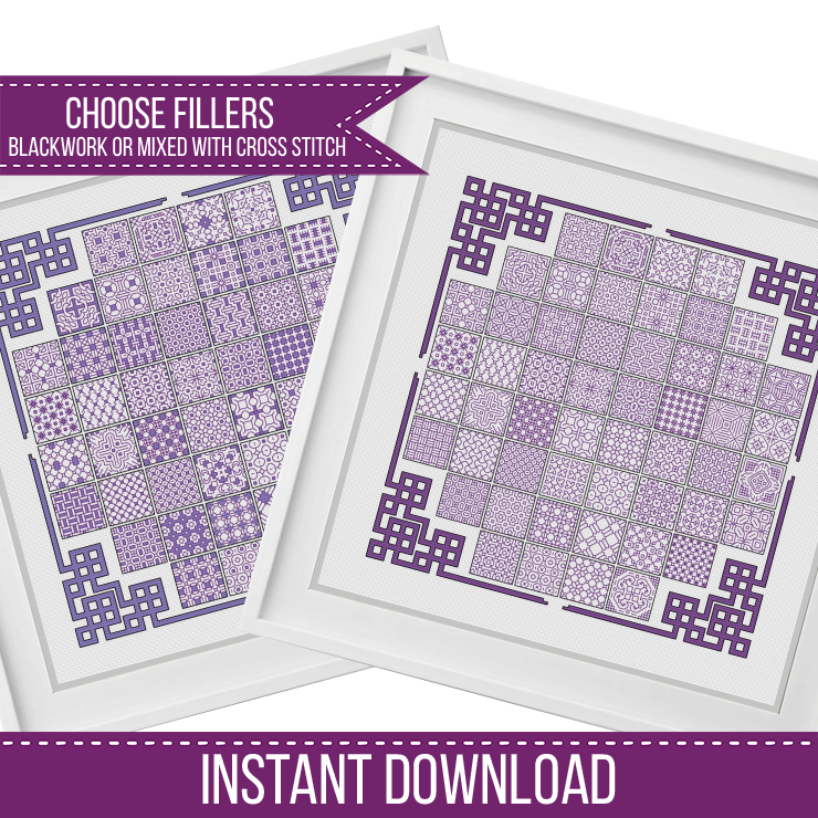 2023 Solida Layout - Blackwork Patterns & Cross Stitch by Peppermint Purple