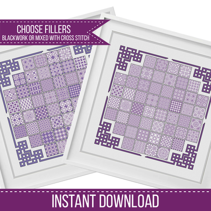 2023 Solida Layout - Blackwork Patterns & Cross Stitch by Peppermint Purple