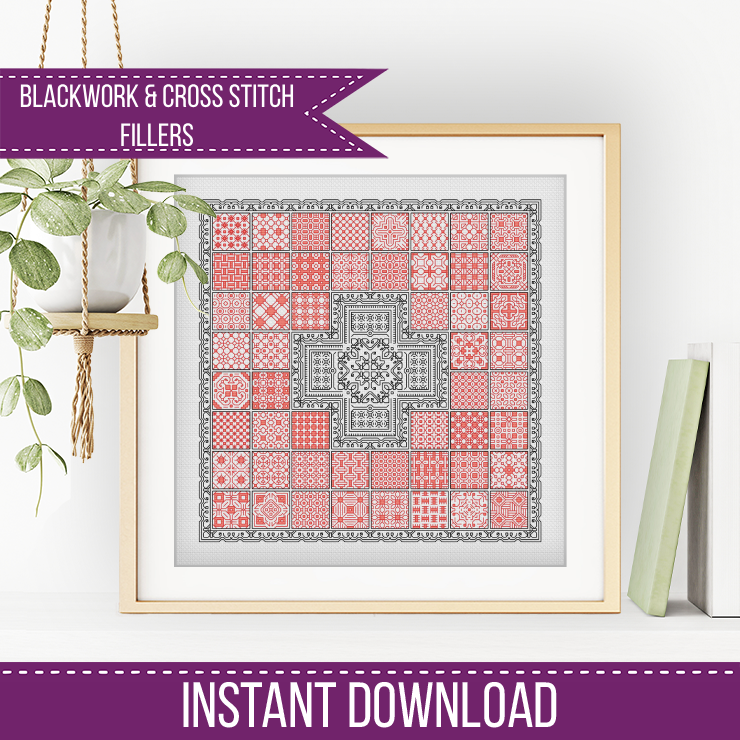 2023 Transire Layout - Blackwork Patterns & Cross Stitch by Peppermint Purple