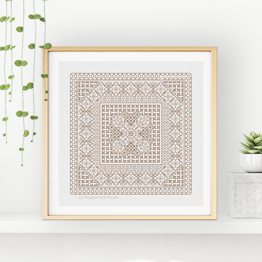 Study In Hazel Blackwork Study In Colour by Peppermint Purple