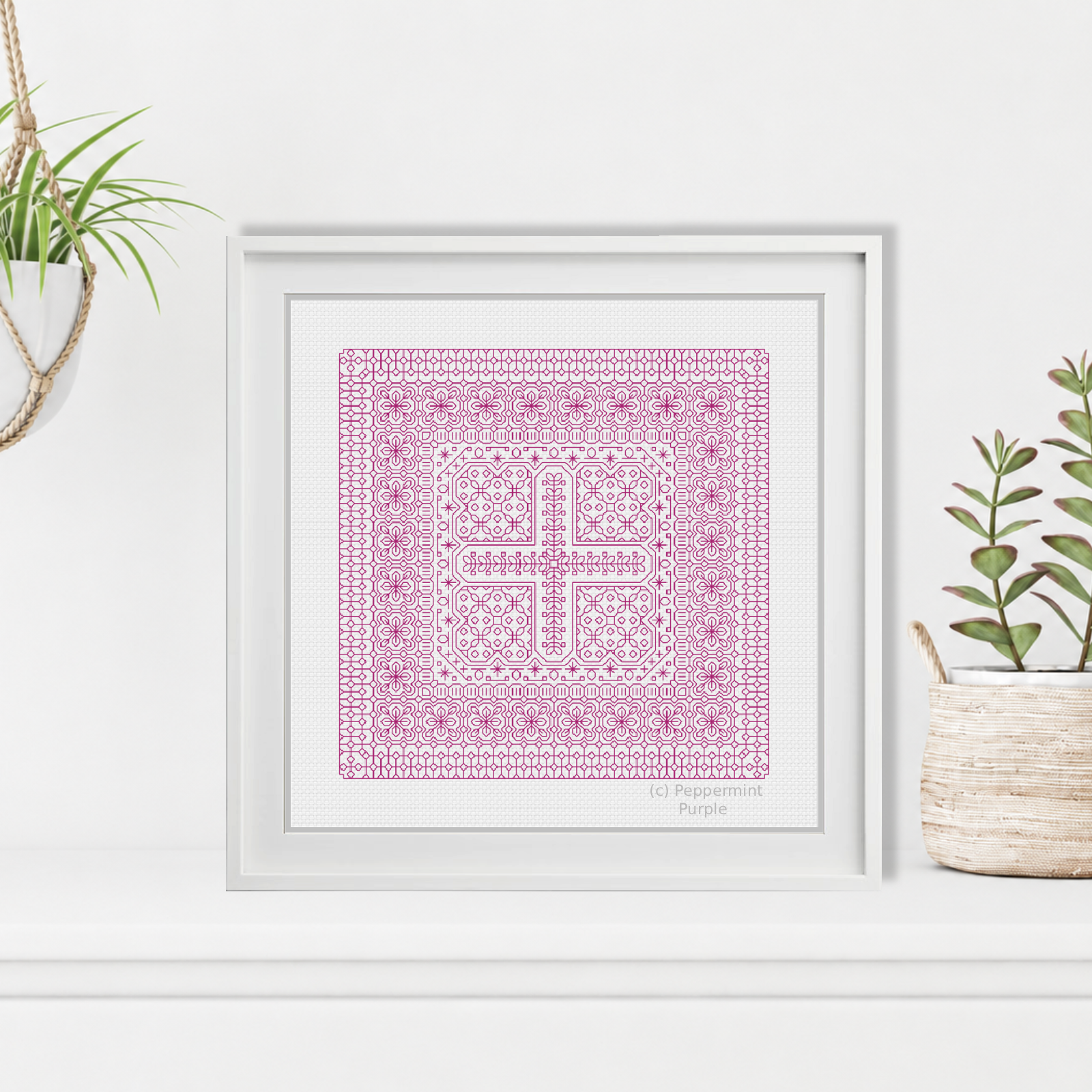 Study In Plum Blackwork Study In Colour by Peppermint Purple