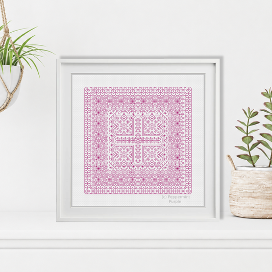 Study In Plum Blackwork Study In Colour by Peppermint Purple
