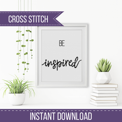 Cross Stitch Inspirational Posters Cross Stitch Pattern by Peppermint Purple