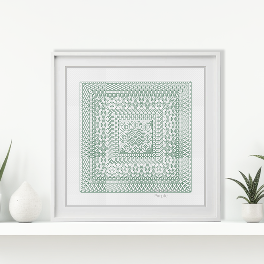 Study In Jade Blackwork Study In Colour by Peppermint Purple