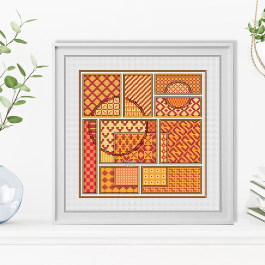 The Orange Edition - CROSS STITCH Version Cross Stitch Pattern by Peppermint Purple