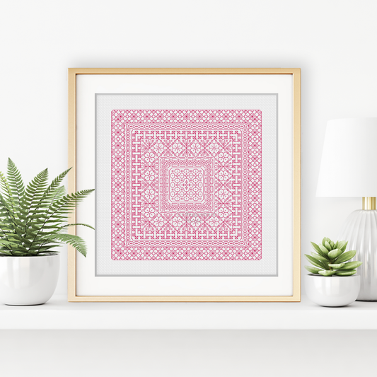 Study In Cranberry Blackwork Study In Colour by Peppermint Purple
