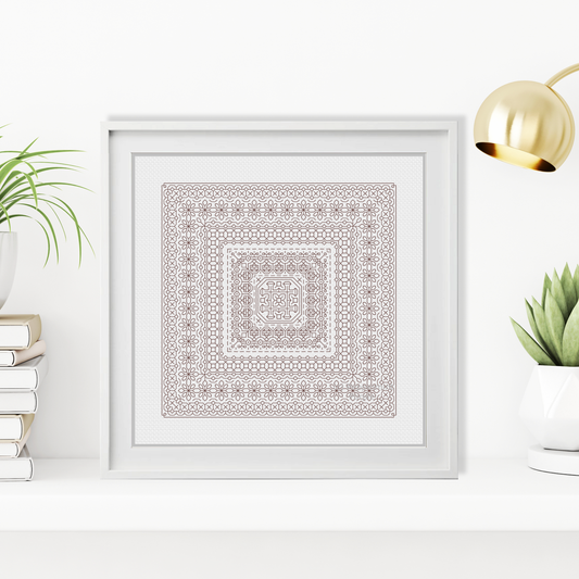 Study In Cocoa Blackwork Study In Colour by Peppermint Purple