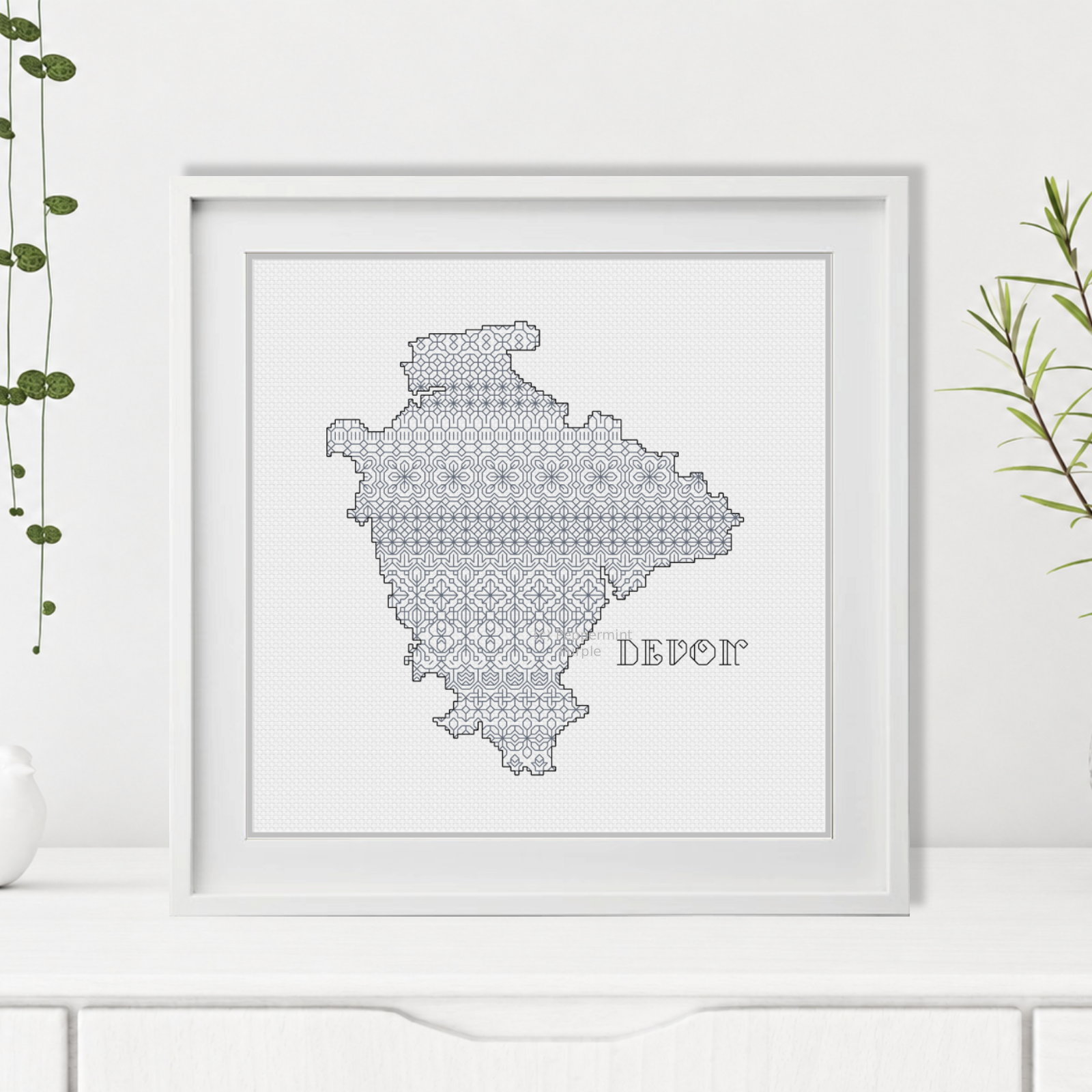 Devon Blackwork Blackwork Pattern by Peppermint Purple