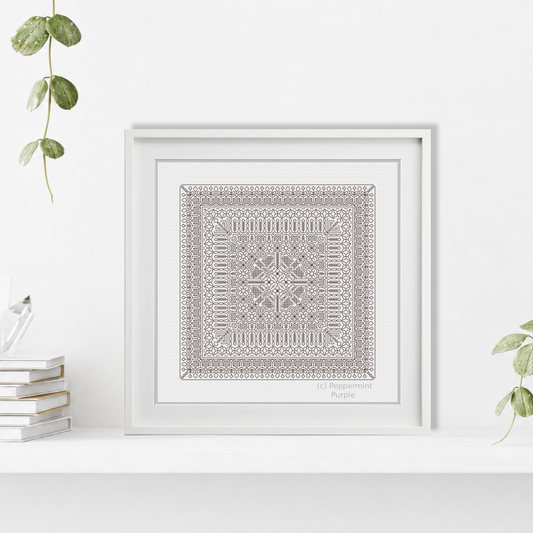 Study In Mocha Blackwork Study In Colour by Peppermint Purple