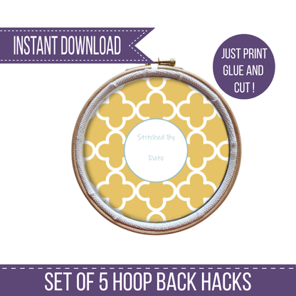 The Hoop Back Hack - Geometric Version by Peppermint Purple