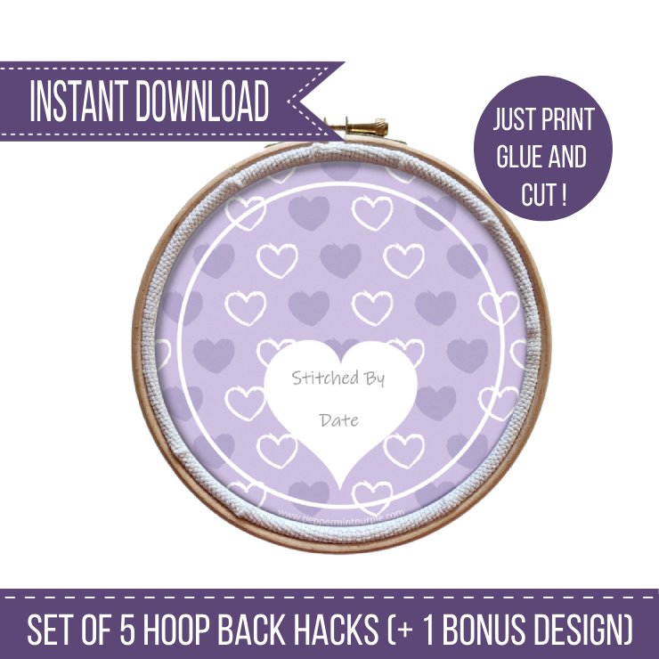 The Hoop Back Hack - Hearts Version by Peppermint Purple