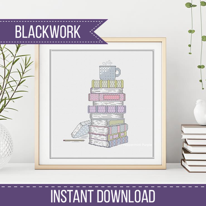 Time To Relax - Blackwork Books Blackwork Pattern by Peppermint Purple