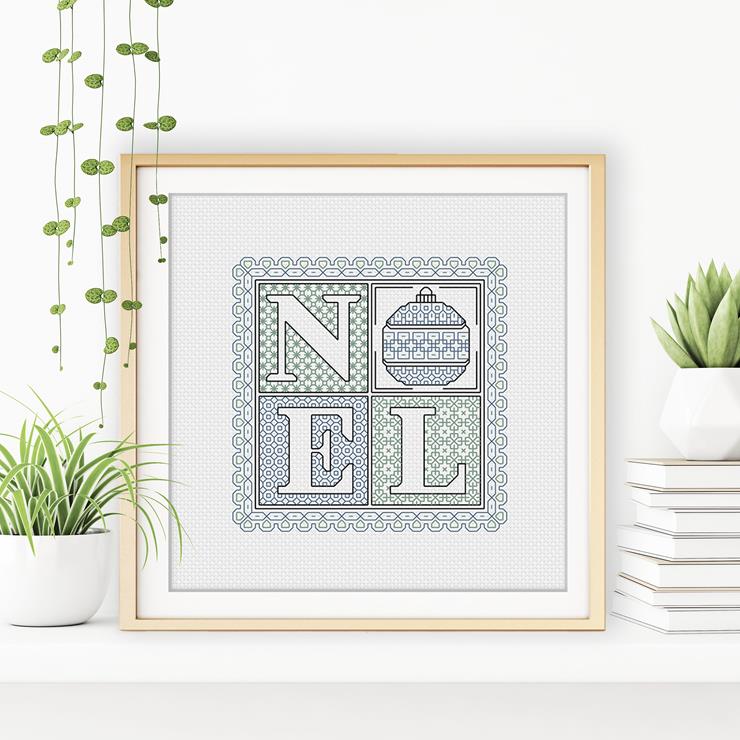Noel Blackwork Pattern by Peppermint Purple