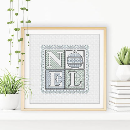 Noel Blackwork Pattern by Peppermint Purple