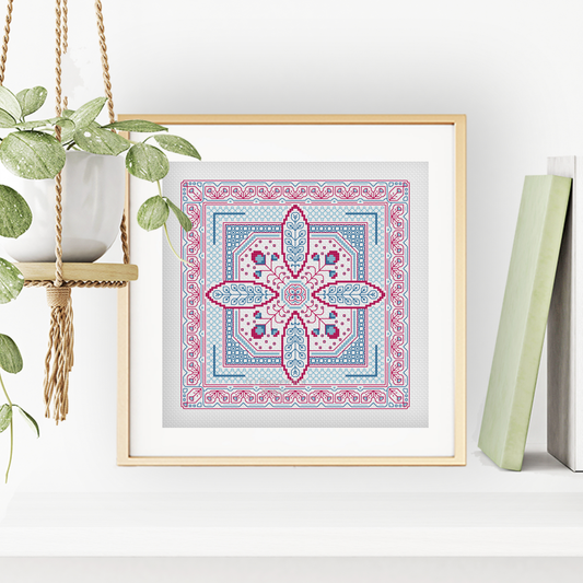 Hints of Petals Blackwork Pattern by Peppermint Purple