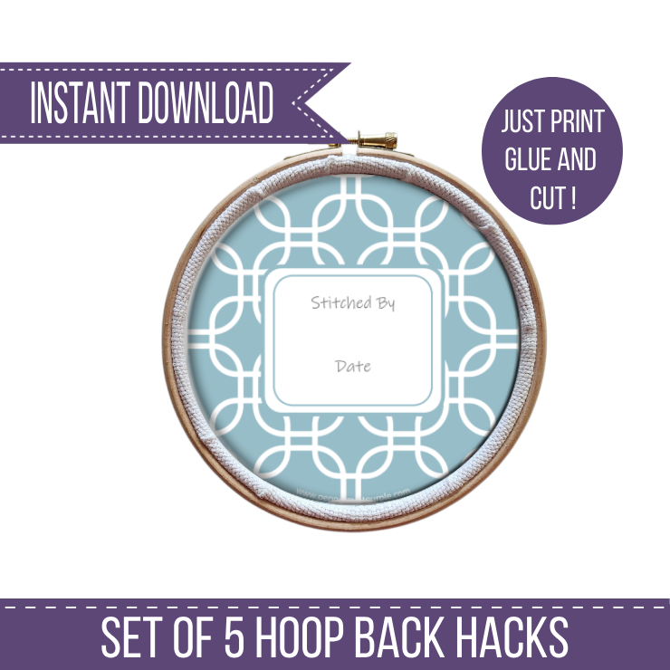 The Hoop Back Hack - Geometric Version by Peppermint Purple