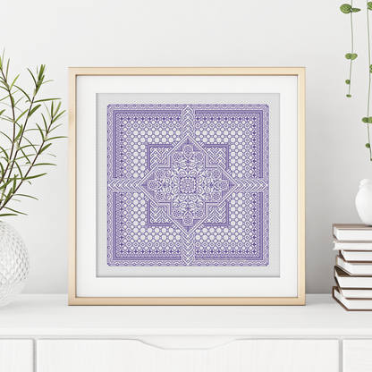 Study In Blue Violet Blackwork Study In Colour by Peppermint Purple