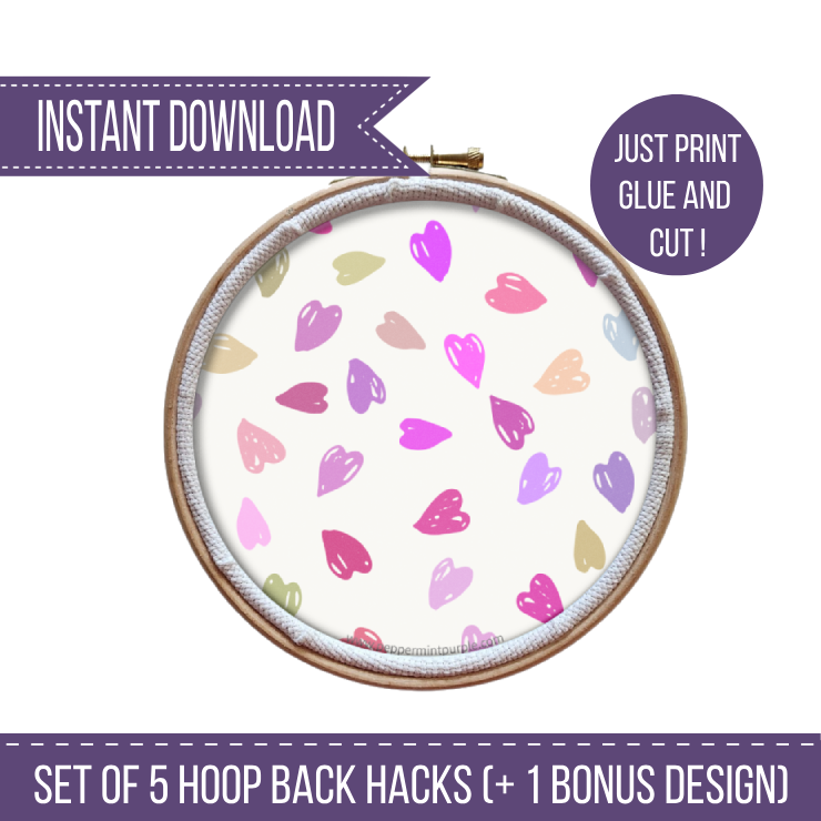 The Hoop Back Hack - Hearts Version by Peppermint Purple